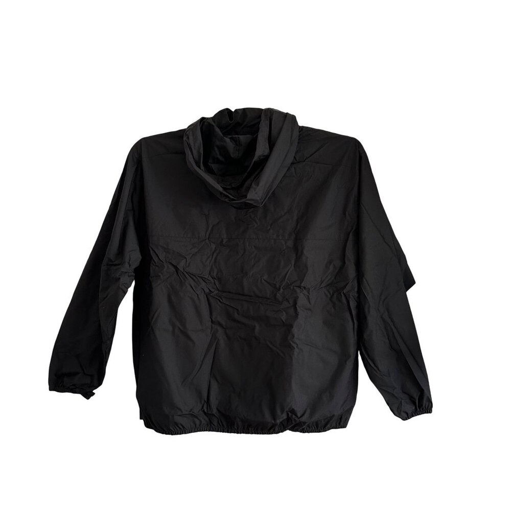 Van Heusen Sport Packable Hooded Windbreaker Jacket XXL Black Gorpcore Outdoor - Picture 2 of 8